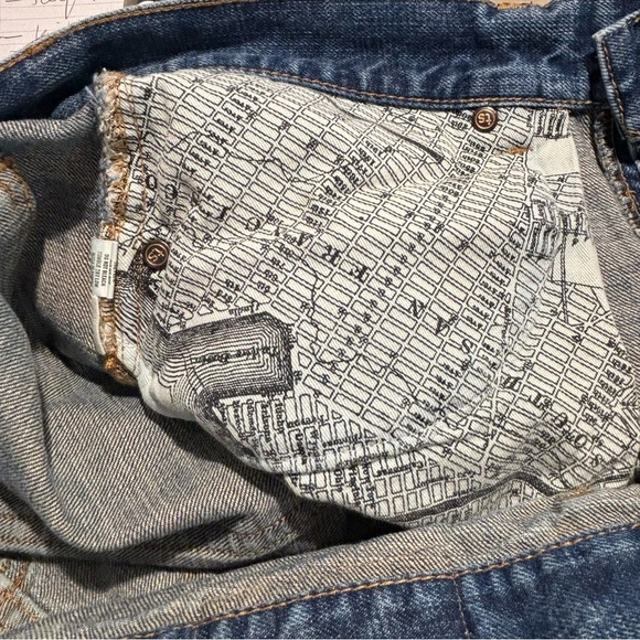 TAYLOR STITCH Sz 33 Slim Button Fly Mid-Wash 100% Organic Cotton Jeans - Picture 13 of 15